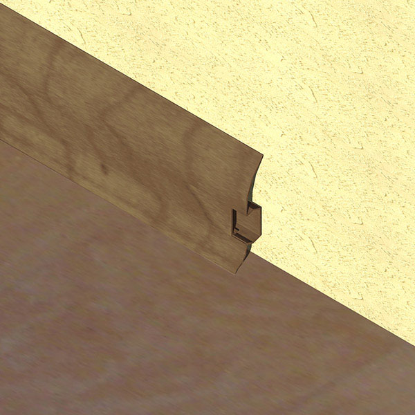 Plinta parchet 60 mmx2,5 m, PVC, wenge