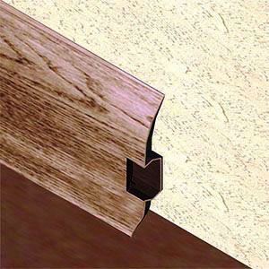 Plinta parchet 60 mmx2,5 m, PVC, stejar nordic