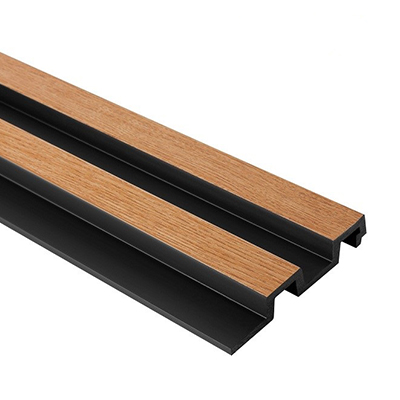 Panou decorativ cu riflaje late din duropolimer, 115x20x2700 mm, stejar clasic