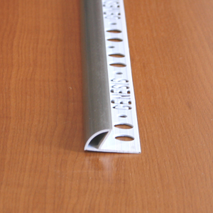 Coltar faianta, colt exterior, 10 mm, PVC, 2.5 m, argintiu satinat