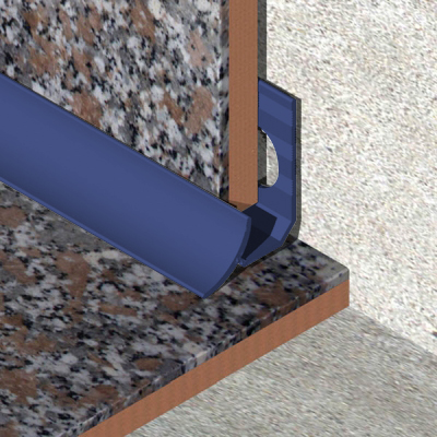 Coltar faianta, colt interior, 9 mm, PVC, 2.5 m, albastru regal