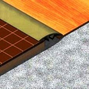 Prag trecere, diferenta nivel 6 mm, 30 mmx1,8 m, auriu satinat