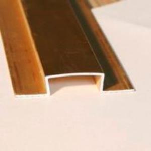Profil dilatatie decorativ, Listello mini, 8x23 mm, 2,7 m, aluminiu,auriu satinat