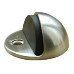 Opritor cu montare pe pardoseala, argintiu lucios cu insertie neagra