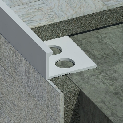 Bagheta dreapta din aluminiu vopsit in camp electrostatic, A=10mm.