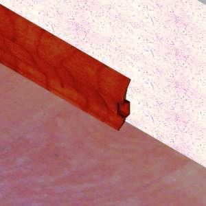 Plinta parchet 60 mmx2,5 m, PVC, mahon