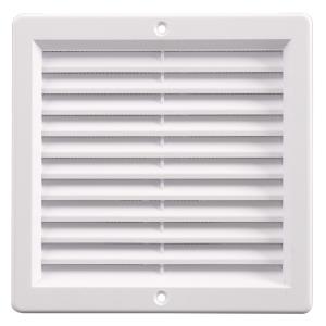Grila aerisire PVC, 15x15 cm, alba