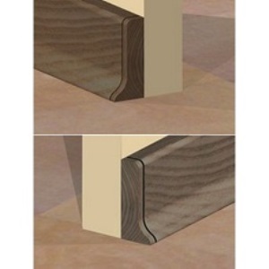 Piesa inchidere dreapta/stanga pentru PBC505.159  - set 2x2 bucati, stejar vechi