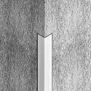 Cornier metalic laturi tesite, 25x25 mm, 2,7 m, argintiu lucios