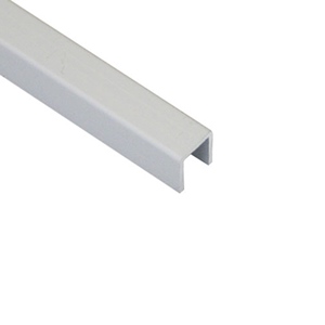 Profil dilatatie decorativ, tip U, 9x10 mm, aluminiu, argintiu satinat