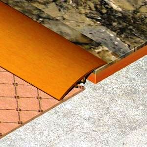 Prag trecere, diferenta nivel 14 mm, 41 mmx1,8 m, bronz lucios