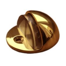 Opritor cu montare pe pardoseala, alama antichizata cu insertie transparenta