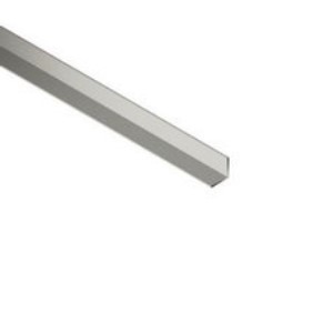 Cornier laturi egale, 20x20 mm, 1 m lungime, argintiu satinat