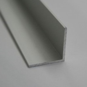 Cornier laturi egale, 20x20 mm, 1 m lungime, argintiu satinat