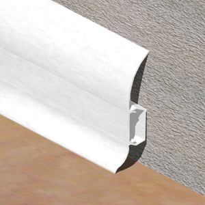 Plinta parchet 60 mmx2,5 m, PVC, alba