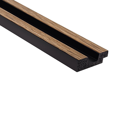 Profil inchidere stanga panou decorativ cu riflaje inguste din duropolimer, 36x12x2700 mm, stejar clasic