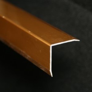 Cornier metalic laturi tesite, 25x25 mm, 2,7 m, auriu lucios