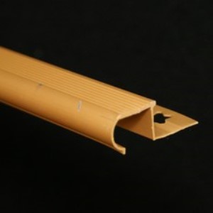 Profil treapta rotunjit, 10x18 mm, 2,5 m, auriu satinat