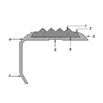 Protectie treapta cu canal insertie, 30x40 mm, 2,7 m, auriu satinat