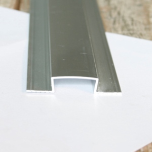 Profil dilatatie decorativ, Listello mini, 8x23 mm, 2,7 m, aluminiu,argintiu satinat
